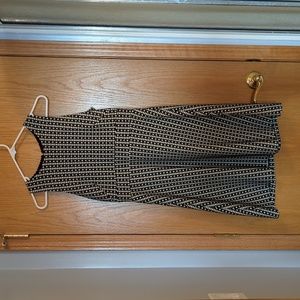 LOFT Black and White Dress